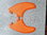 Riverboard /Shortboard fins 2 pcs. orange